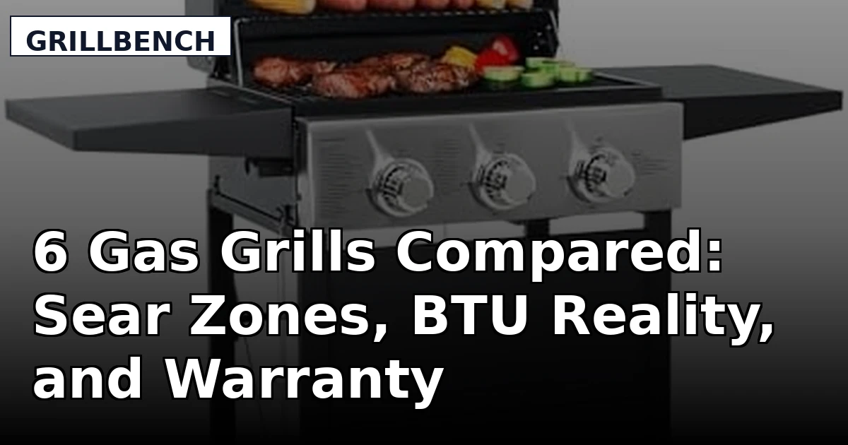 6 Gas Grills Compared: Sear Zones, BTU Reality, and Warranty