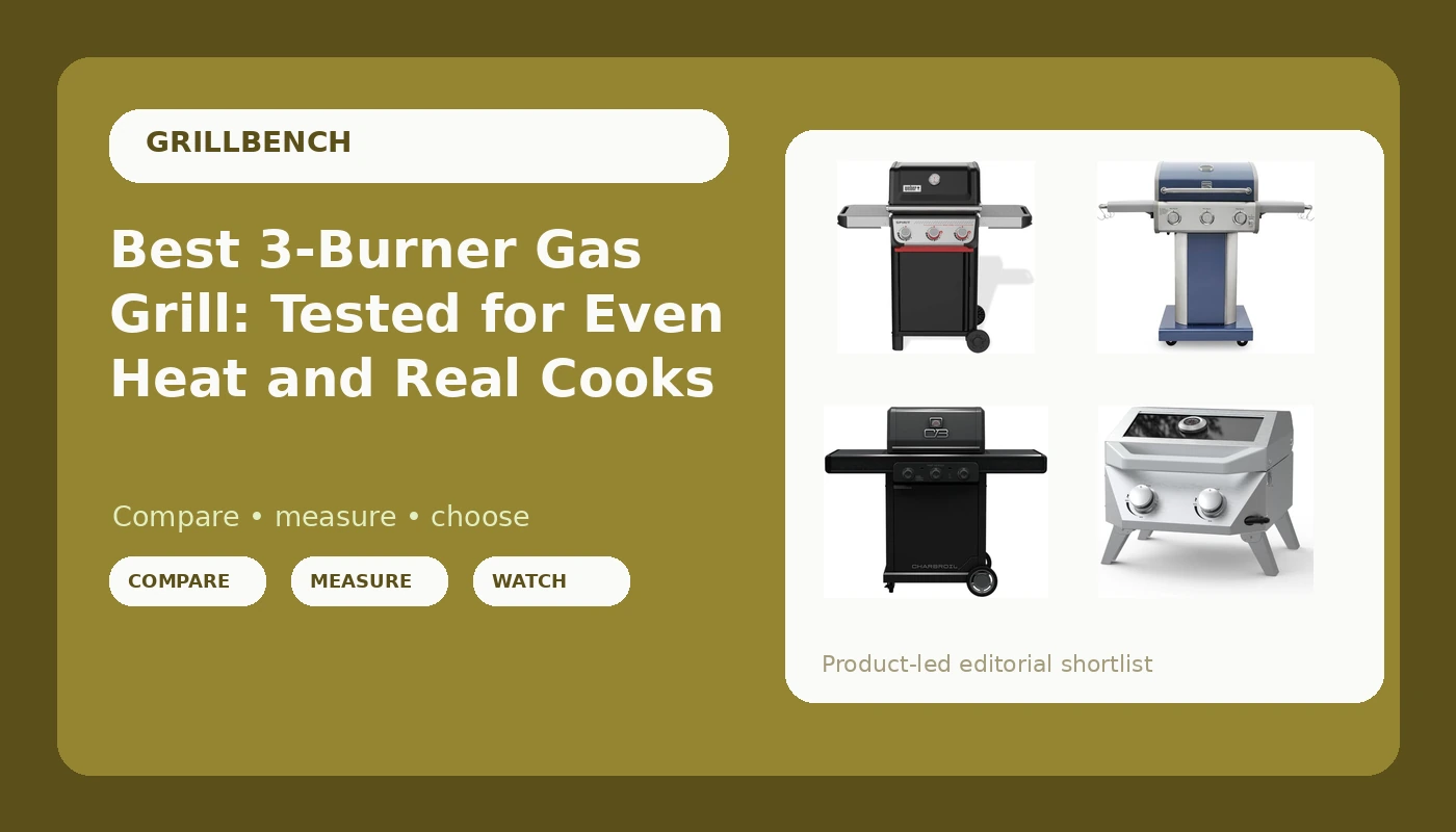 Best 3-Burner Gas Grill: Tested for Even Heat and Real Cooks - GrillBench review with measurements and honest opinion