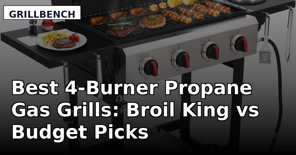 Best 4-Burner Propane Gas Grills: Broil King vs Budget Picks