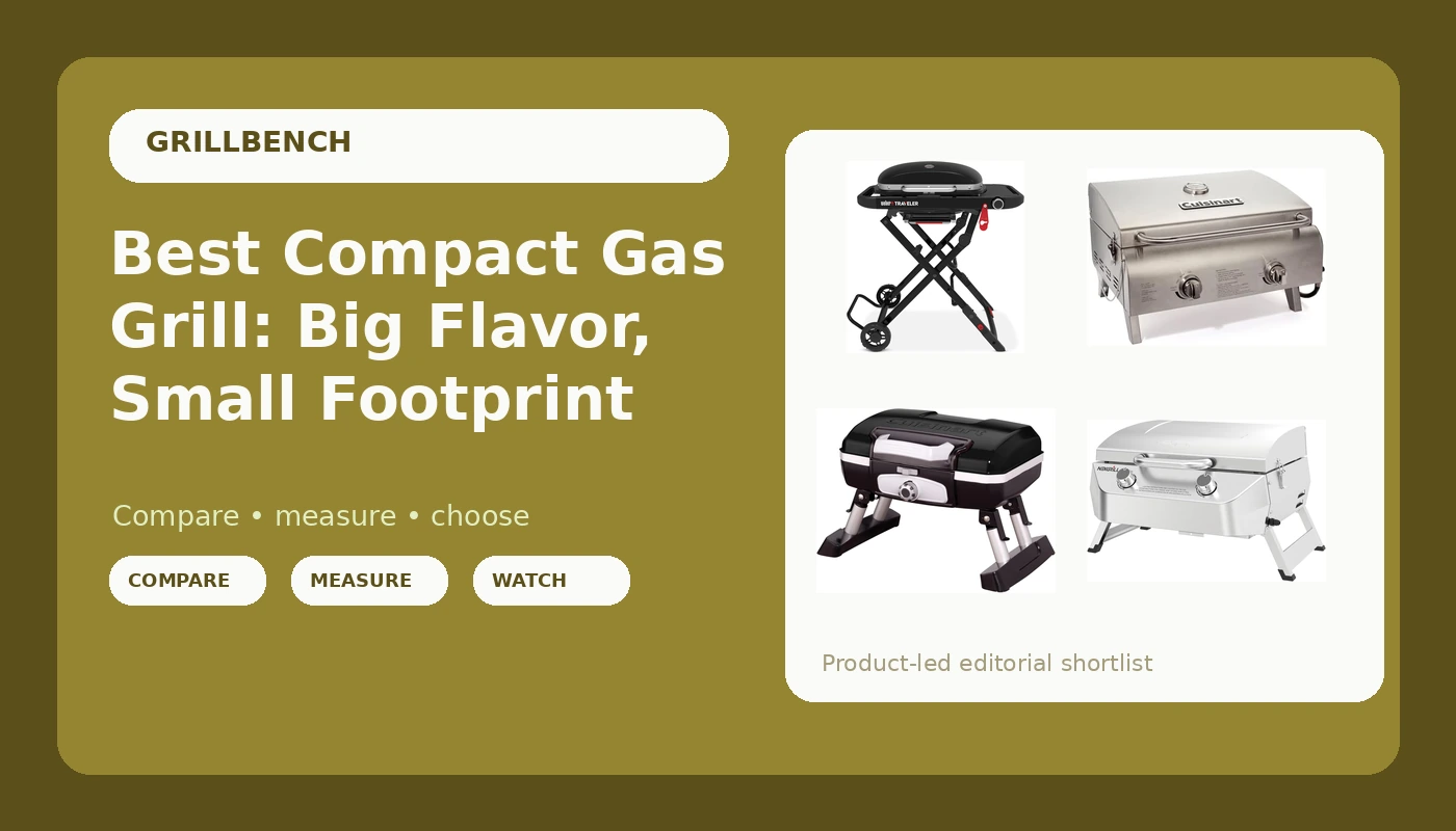 Best Compact Gas Grill: Big Flavor, Small Footprint - GrillBench review with measurements and honest opinion