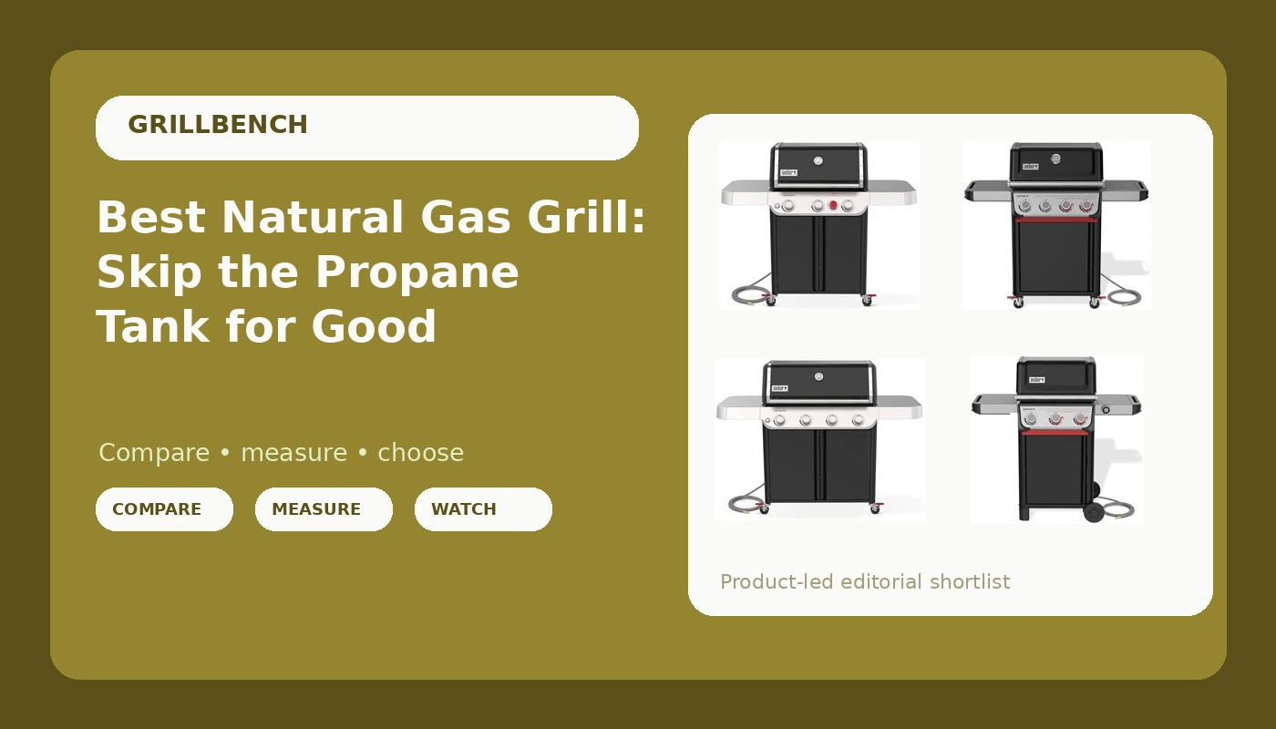 Best Natural Gas Grill: Skip the Propane Tank for Good - GrillBench review with measurements and honest opinion
