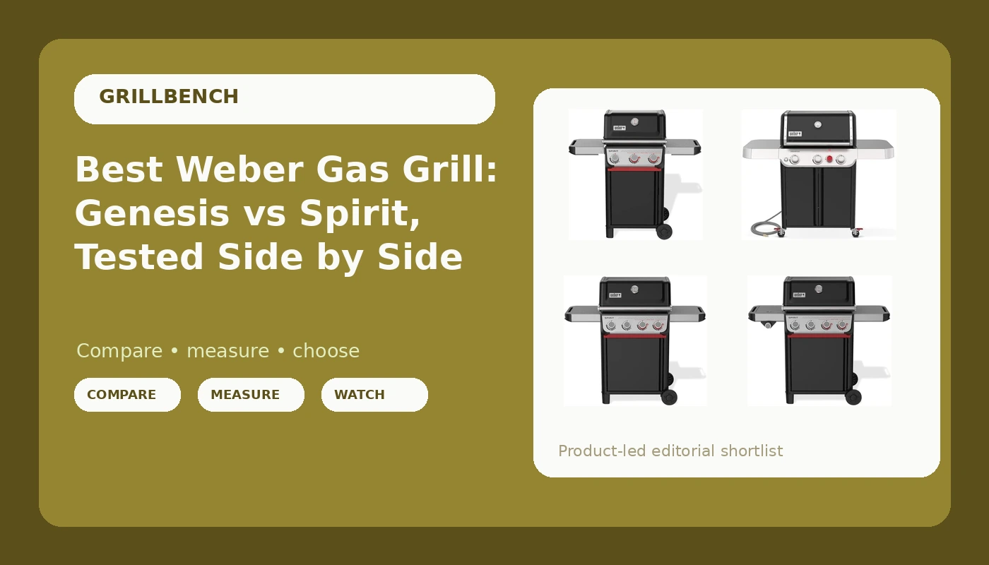 Best Weber Gas Grill: Genesis vs Spirit, Tested Side by Side - GrillBench review with measurements and honest opinion