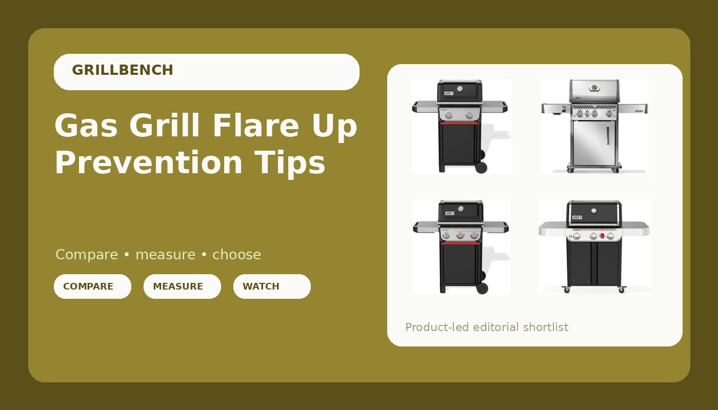 Gas Grill Flare Up Prevention Tips - GrillBench review with measurements and honest opinion
