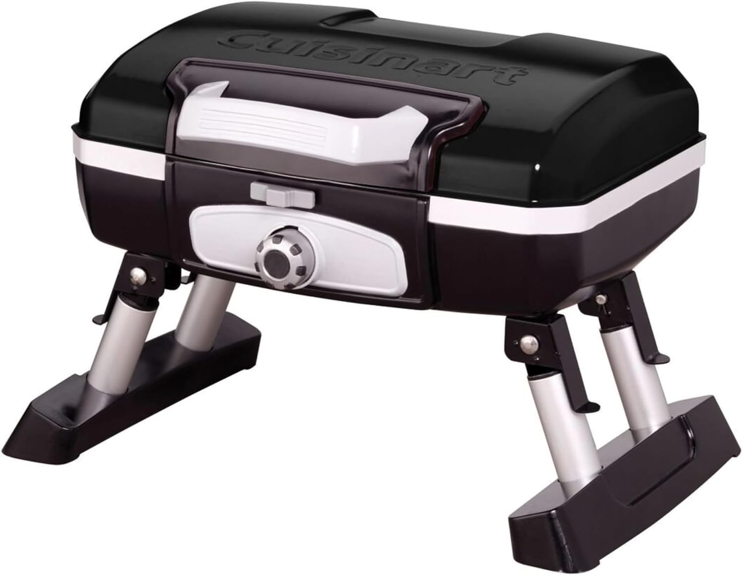 Cuisinart Gas Grill, Petite Gourmet, Foldable Design with Handle, 5,500 BTU