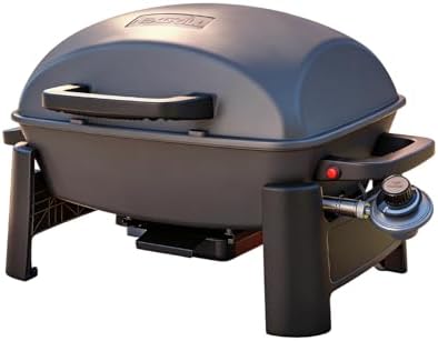 Nexgrill Tabletop 1 Burner Gas Grill, Compact with Cast Aluminum Frame