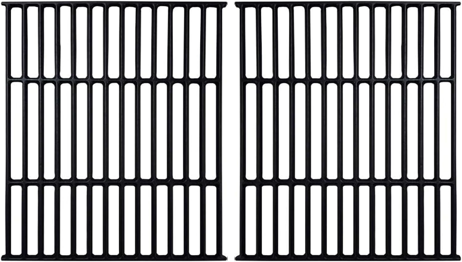 9865-54 Grill Grates Replacement Parts for Broil King Grill Parts 9453-54 signet 20 70 90 320 986974 Broil-Mate 165154 6666-64 1551-54 1651-54 Huntington 6962-64C Cast Iron Cooking Grids 2 Pieces