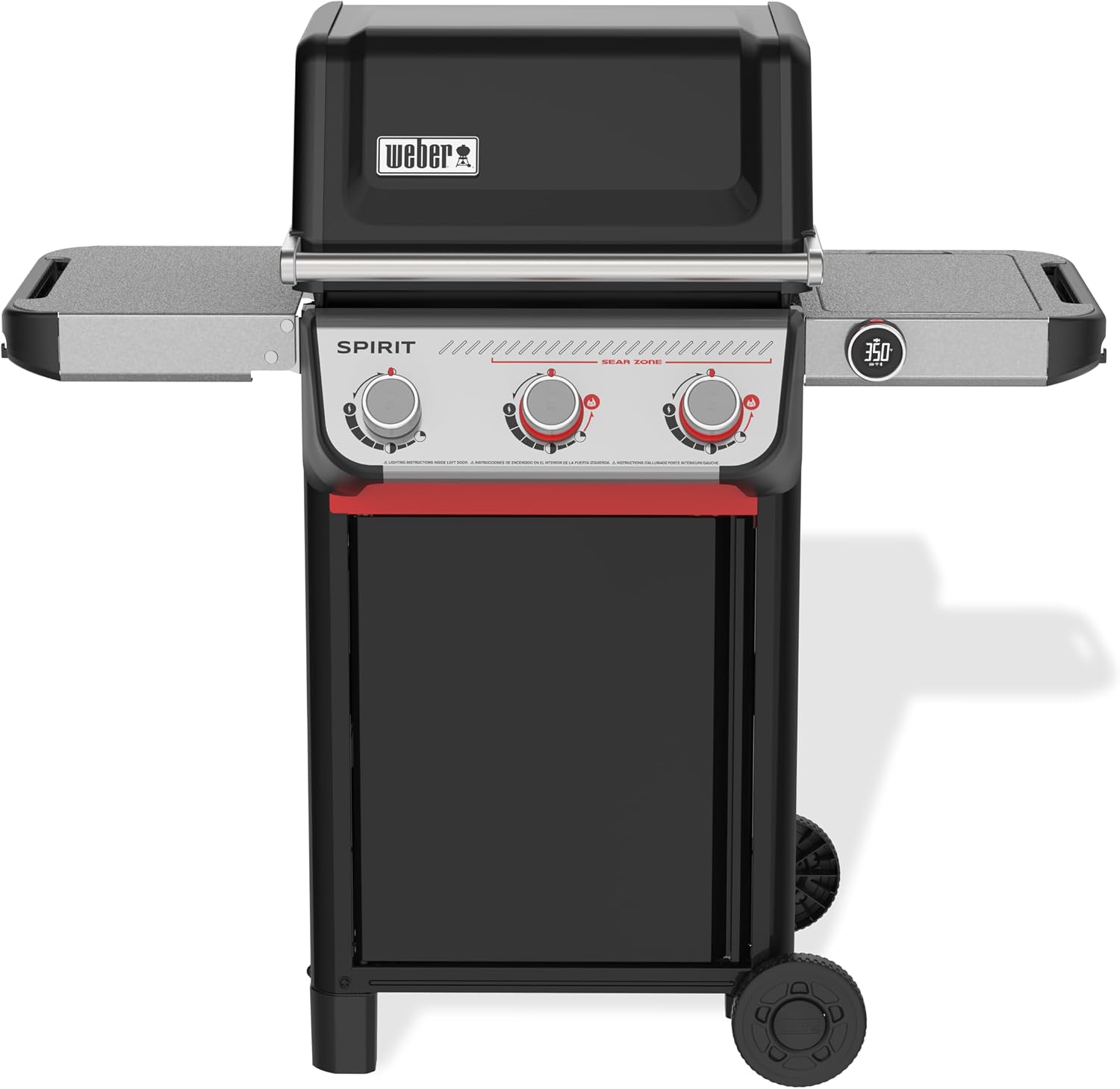 Weber Spirit EX-325 Smart Gas Grill, Outdoor Cooking, Propane Grill, Black