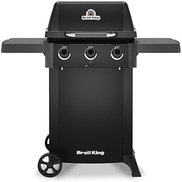 Broil King 814954 Gem 310 Shadow 3-Burner Propane Gas Grill in Black