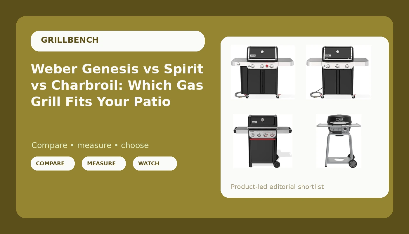Weber Genesis vs Spirit vs Charbroil: Which Gas Grill Fits Your Patio